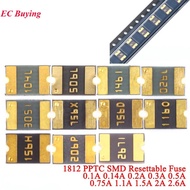 20pcs/5pcs 1812 PPTC SMD Resettable Fuse SMT Self-Recovery Fuses Tube 2.6A 2A 1.1A 6V 1.5A 8V 0.75A 