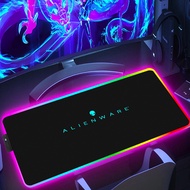 Alienware Mousepad Xxl Led RGB Gaming Mouse Pad Gamer Cabinet Keyboard Mat Pc Accessories Backlit Mats Large Extended