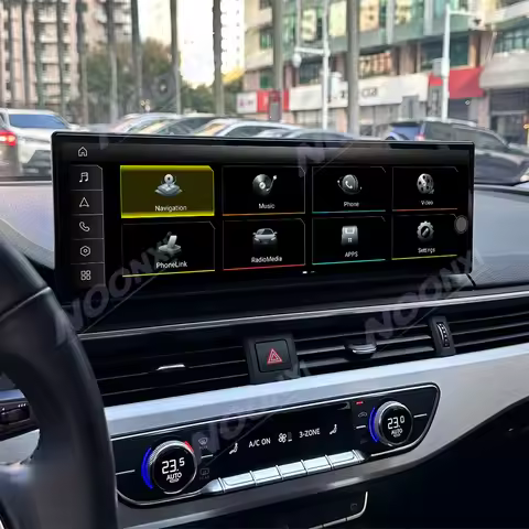 For Audi A4 A4L A5 B9 2016-2021 ID8 14.9 Inch Android 14 Carplay Car Multimedia Player GPS Navigatio