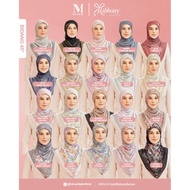 Minaz Ribbony & Jiwa Printed Series with Free Gift Premium Cotton Voile High Quality Bidang 45, Bida