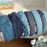 BRAND  Moyan Denim Korean Jeans Head Band  Bando Korea Jean  Bandana Tipis