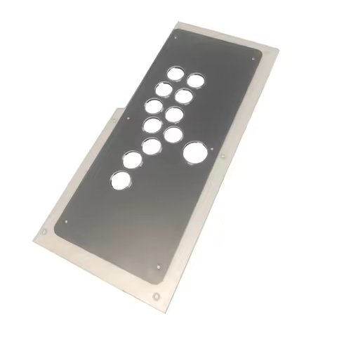 Sinoarcade Hitbox Clear Plexi Cover and Metal Plate Conversion Kit with Cable For QANBA Obsidian Pea