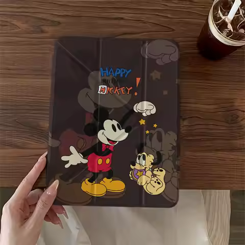 Cute Mickey Mouse Case For iPad Air 11 Case 10 th 11 th A16 9th Cover iPad Pro 11 4 5 10.9 in 12.9 M