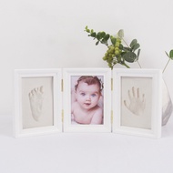 Baby Full Month Hand Footprint Baby Hand Footprint Commemorative Photo Frame Newborn Birth Gift diy 