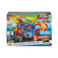 Hot Wheels ฮอตวีลส์ซิตี้ ร้านล้างรถอุโมงค์หมุน ของเล่นสำหรับเด็ก (#150153)
