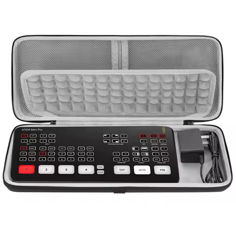 Geekria Hard Shell Travel Carrying Case, EVA Protective Bag Compatible with Blackmagic Design ATEM M