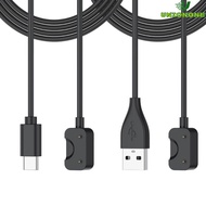 ONE 2pcs Charging Cable Wire for Fit 3 Featuring USB C and USB A Types 100cm Magnetic Connection ABS