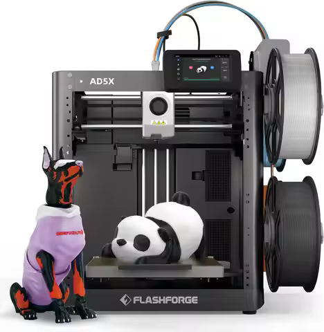 3D Printer AD5X w/o Filament, IFS Multi-Color Printing, CoreXY 600mm/s High Speed & Precision, Auto 