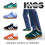 Adidas GAZELLE INDOOR COLLIGIATE GREEN HAZY SKY VICTORY GOLD (unisex) Shoes