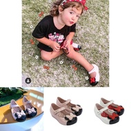 Mouse Minnie Mickey Girls Jelly Sandals Bow Fish Mouth Kids Jelly Shoes Summer
