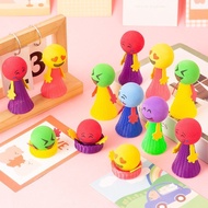 SWM Mainan Emoji Lompat Creative Cute Cartoon Emoji Jump Bounce Doll Toys Kids Funny Novelty Spring 