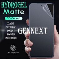 ANTI GORES JELLY HYDROGEL MATTE XIAOMI POCOPHONE POCO M3 C3 PRO SCREEN - POCO M3, DEPAN