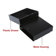 2X Desktop Storage Box Organizer Drawer Optical Drives 5.25Inch Front Panel Storage Holders &amp Rac