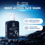 RAUMEN Men’s Multi-Action Face Wash 168ml – Deep Clean, Oil Control & Brightening Cleanser