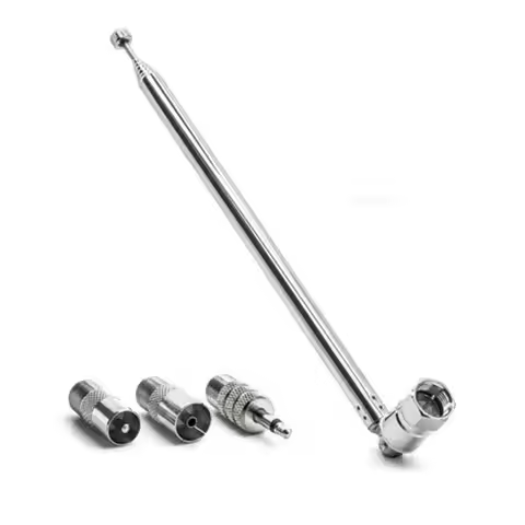 Telescopic DAB FM Radio Aerial Adapter HiFi AV Receiver Mini System Aerial Antenna Length 750mm Radi