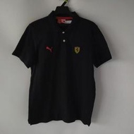 200901男裝Puma 彪馬 Ferrari F1 黑色襯衫L