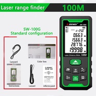 SNDWAY SW-50G 100G Laser Distance Meter Green Beam Light Rangefinder Digital Tape Laser Measure Ourd