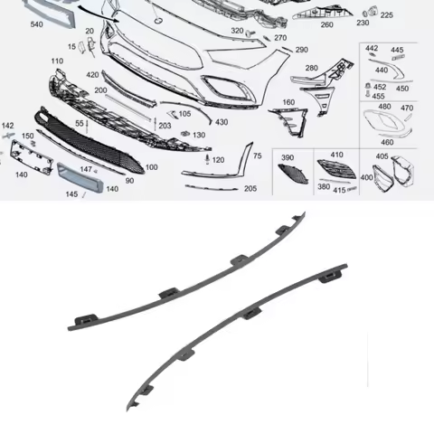 Front bumper chrome decorative strip A1188855301 A1188855401 For Mercedes Benz CLA-Class W118 X118 C