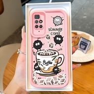 Casing hp for Xiaomi Redmi 10 10 Prime 10C 10 POWER poco C40 Case Cute Coffee Case Silicone Cesing E