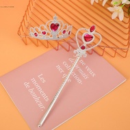 Princess Tiara Wand Set Rhinestone Tiara and Magic Wand Stick Girls Jewelry for Little Girls Princes
