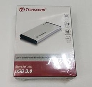 【全新Transcend 創見 StoreJet 25S3 USB3.0 2.5吋硬碟外接盒 鋁殼】☆