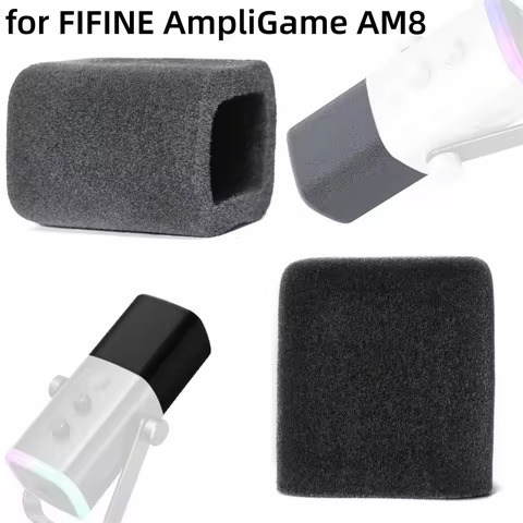 1pcs Mic Windscreen Cover Noise Reduction Windproof Microphone Muff Flocked Sponge Foam for FIFINE A