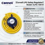 Cornell LPG Gas Regulator Safety Valve 1.5m Fire Hose 28mbar SIRIM CLPG-1001H