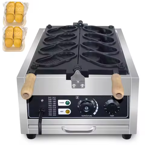 XEOLEO Crocs Shape Waffle Maker 3D Hole Design Shoes Shape Electric Waffle Maker Machine Waffle Iron