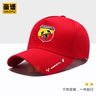 CAP/ New abarth abbas car logo printed baseball cap men and women modified car lovers casual trend c