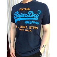 Superdry's  short-sleeved T-shirt cotton  British tide brand round neck retro men's printing