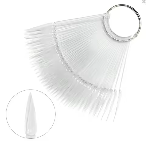 Nail Art Swatch Sticks / Stiletto / Clear 40 swatch sticks display for Nail Art Nail Polish Sample S