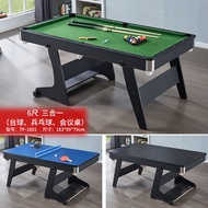 6ft Folding Pool Table 1.8m Adult Children Billiard Table Full Set Of Billiards Table Tennis