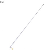 Han 1Pc 37cm 5 Section Telescopic Stainless Steel AM FM Radio Universal Antenna SG