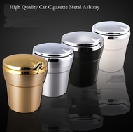 Car Metal garbage Ashtray Rubbish Dustbin LED Light