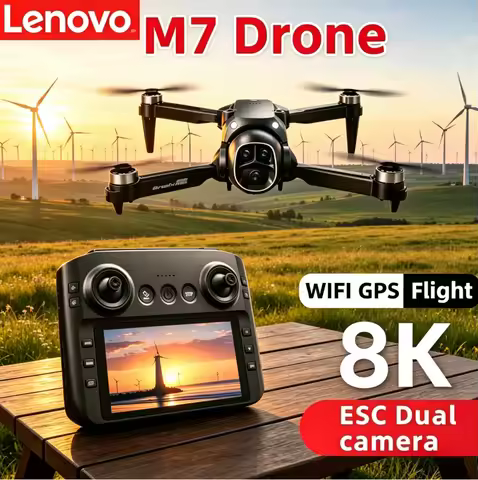 Lenovo M7 RC Drone 8K HD Dual Camera Professional Aerial Photography Quadcopter Portable Foldable Re