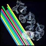 Balloon Sticks and Cups Balloon Stem Handles Per Pack