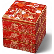 【Direct from Japan】J-kitchens Lacquerware Heavy Box, 3 Tiers, 6.5 Inches, Saikakura Shigekura, 7.5 i