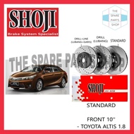 TOYOTA ALTIS 1.8 BRAKE DISC ROTOR SET FRONT SHOJI