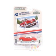 Greenlight 30361 1953 Studebaker Starliner Red with White Top USPS