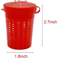 Pack of 12 Fishing Bait Cage Trap Feeder Holder Box 3 Colors Plastic Fishing Gear Tackle for Fishing