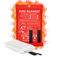 2024 Emergency Fire Blanket, Fire Extinguisher Blanket, Fire Suppression Blanket, Flame Retardant Bl