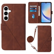 Ready to ship Crossbody 3D Embossed Flip Leather Phone Case For Samsung Galaxy A35 5G/Samsung Galaxy