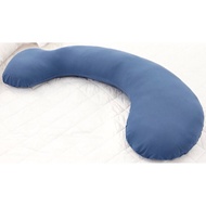 Hugsie: 8-in-1 Maternity Pillow Comfort Series - 100% USA Cotton (Gray Blue)