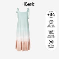 Đầm ngủ nữ thun lạnh iBasic 2 dây phom dài ombre thun lạnh SY007
