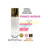 PERFUME PINK WISH V. S (AMANZ PERFUME) [35ML] EAU DE PERFUME MINYAK WANGI EDP