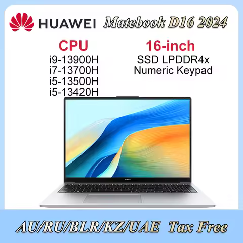 2024 MateBook D16/ SE Laptop i9-13900H/i7-13700H/i5-13500H/i5-13420H 16GB 512GB/1TB 16-inch