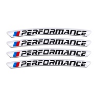 4Pcs Car Wheel Hub Rim Badge Stickers Decorative Decals For BMW Performance E46 E87 E28 E60 G20 G03 