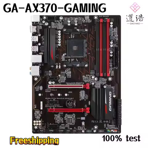 For GA-AX370-GAMING Motherboard 64GB HDMI M.2 Socket AM4 DDR4 ATX X370 Mainboard 100% Tested Fully W