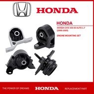 [4 IN 1] - ENGINE MOUNTING SET FOR HONDA CIVIC 2001 S5A 1.7 STREAM S7A RN3 1.7 2.0 EDIX BE1 2WD