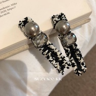 Suzyacc Kr Gentle Pearl Rhinestone Flavor Hair Pin for Women/Suzyacc Kr温柔珍珠水钻香风发夹女2024侧边气质高级感刘海夹421.